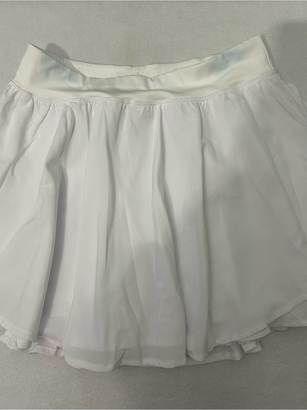 MIA White Circle Skater Skirt with Elastic Waistband